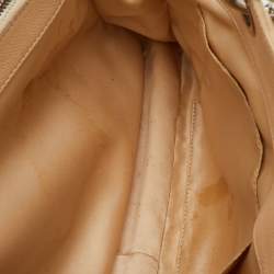Pre Owned Chanel Beige Quilted Caviar Leather GST Shopper Tote