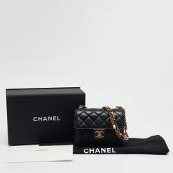 Chanel Black Quilted Leather Mini Classic Flap Bag