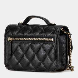 Chanel Black Mini Caviar Business Affinity Top Handle Bag