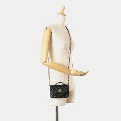 Chanel Black Mini Caviar Business Affinity Top Handle Bag