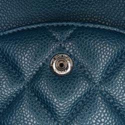 Chanel Blue Caviar Classic Double Jumbo  Flap Bag