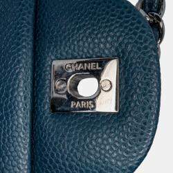 Chanel Blue Caviar Classic Double Jumbo  Flap Bag