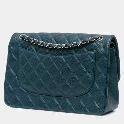 Chanel Blue Caviar Classic Double Jumbo  Flap Bag