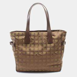 Chanel Leather Nylon New Travel Line GM Tote Bag 