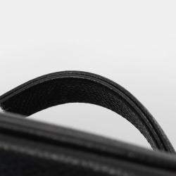 Chanel Black Grained Calfskin Coco Mark Vanity Handbag