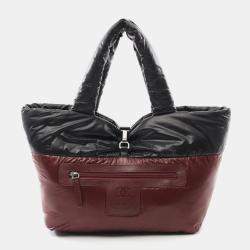 Chanel Black Reversible Nylon Coco Cocoon Small Tote Bag 