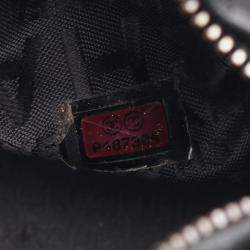 Pre Owned Chanel Black Pink Leather Fabric Tote 