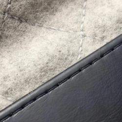  Chanel Gray/Black Wool Leather Gabriel De Chanel Shoulder Bag 