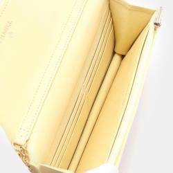 Chanel Yellow Leather Wallet On Chain Shoulder Bag 