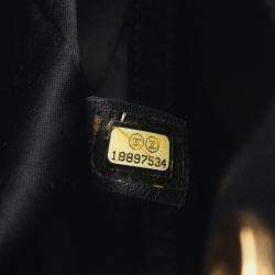Chanel Black Leather Matelasse Pst Tote Chain Shoulder Bag