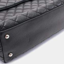 Chanel Caviar Leather Matelasse Coco Handle Top Handle Bag