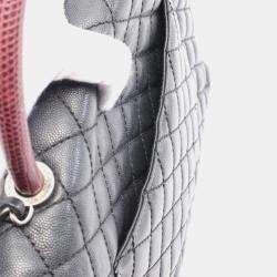 Chanel Caviar Leather Matelasse Coco Handle Top Handle Bag