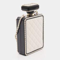 Chanel Leather Perfume Box No.5 Coco Mark Chain Crossbody Shoulder Bag