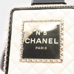 Chanel Leather Perfume Box No.5 Coco Mark Chain Crossbody Shoulder Bag
