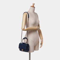 Chanel Blue Lambskin In The Loop Mini Flap Bag
