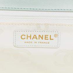 Chanel Blue Quilted Lambskin Wild Stitch Top Handle Bag