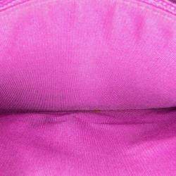 Chanel Purple Lambskin Coco Boy Wallet On Chain