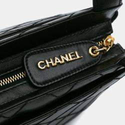 Chanel Black Stitched Lambskin Handbag
