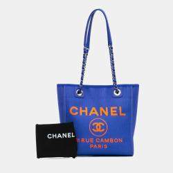 Chanel Blue Mini Canvas Deauville Tote
