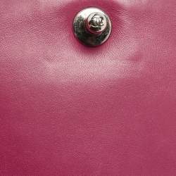 Chanel Fuchsia Quilted Velvet Small Boy Flap Bag