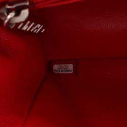 Chanel Black Red Mini Rectangular Classic Bicolor Patent Single Flap Bag