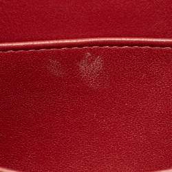 Chanel Red Quilted Caviar Leather Medium Classic Double Flap Bag
