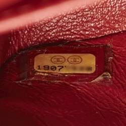 Chanel Red Quilted Caviar Leather Medium Classic Double Flap Bag