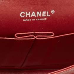 Chanel Red Quilted Caviar Leather Medium Classic Double Flap Bag