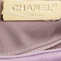 Chanel Lilac Quilted Jersey Fabric and Leather 19 Belt Bag