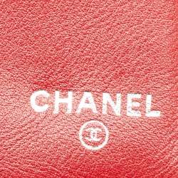 Chanel Red Caviar Leather CC Timeless Flap Wallet