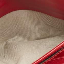 Chanel Red Caviar Leather CC Timeless Flap Wallet