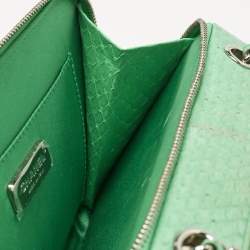 Chanel Green Python Mini Pocket Box Camera Case Bag