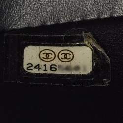 Pre Owned Chanel Black Stingray Mini Flap Bag