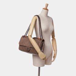 Chanel Brown Jumbo Iridescent Calfskin In The Mix Flap