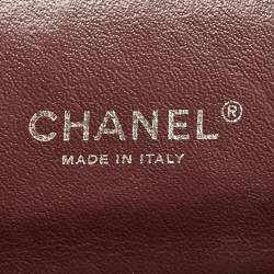 Pre Owned Chanel Black Quilted Lambskin Leather Maxi Classic Double Flap Bag