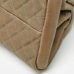 Chanel Olive Green Quilted Caviar Medium Just Mademoiselle Bowler Bag