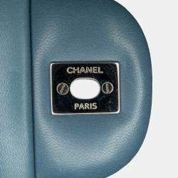 Chanel Blue Jumbo Classic Lambskin Double Flap