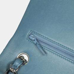 Chanel Blue Jumbo Classic Lambskin Double Flap
