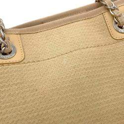 Pre Owned Chanel Beige Canvas Deauville Tote Bag