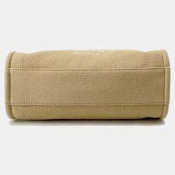 Pre Owned Chanel Beige Canvas Deauville Tote Bag