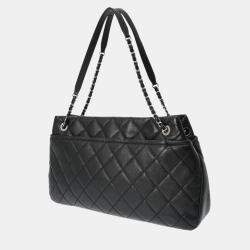 Chanel Black Leather Timeless CC Soft Tote Bag