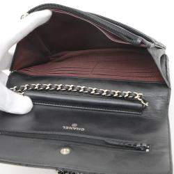 Chanel Black Lambskin Classic Wallet on Chain 