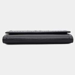 Chanel Black Leather Chain Wallet 