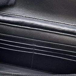 Chanel Black Leather Chain Wallet 