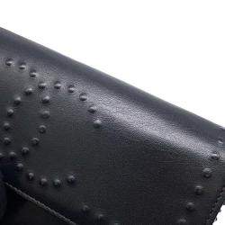 Chanel Black Leather Chain Wallet 