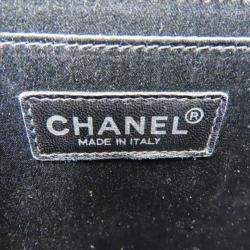 Chanel Black Jacquard Nylon New Travel Line Shoulder Bag
