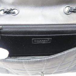 Chanel Black Jacquard Nylon New Travel Line Shoulder Bag