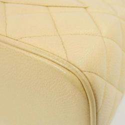 Chanel Light Beige Leather CC Medallion Tote Bag