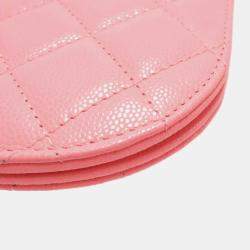 Chanel Pink Leather Flap Shoulder Bag