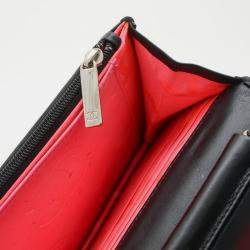 Chanel Black Calfskin Cambon Line Chain Wallet 